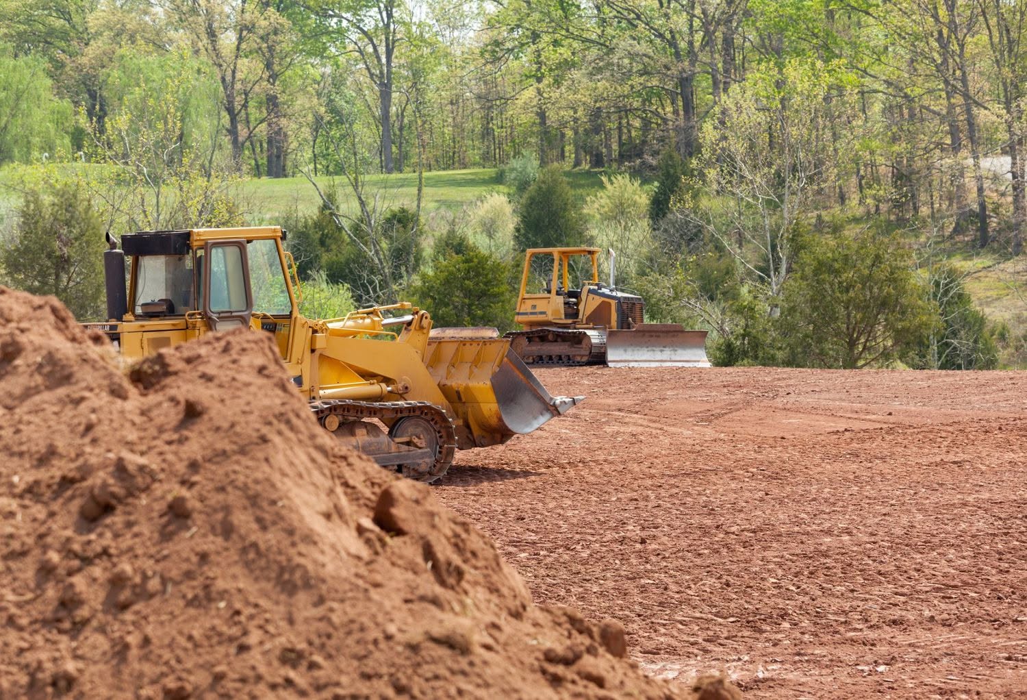 Randy Wilmoth, owner of First Call Land Works & Excavation, on a job site in Cookeville Tennessee
