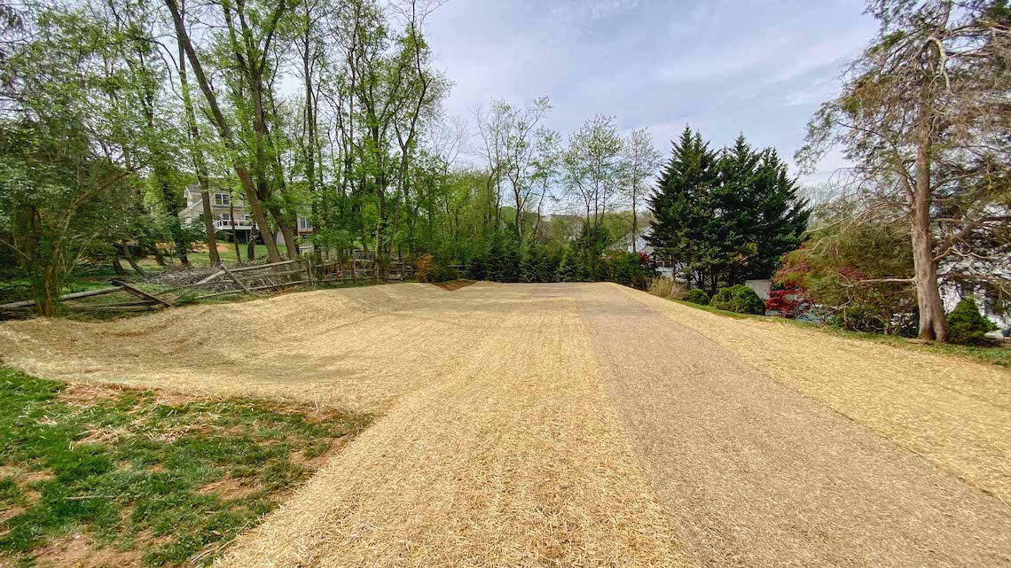Graded and seeded build-ready site prepared by First Call Land Works in the Upper Cumberland